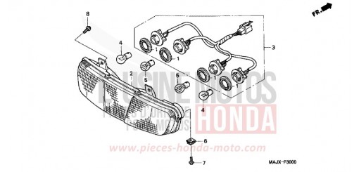 REAR COMBINATION LIGHT ST1100AY de 2000
